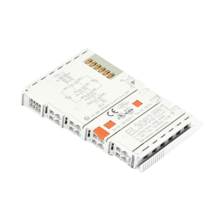 Beckhoff EL3062 EtherCAT terminal, 2-channel analog input, 0–10 V