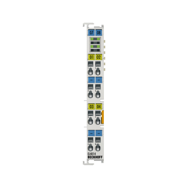Beckhoff EL4014 analog output terminal, 4-channel, 0–10 V, 12-bit resolution for automation and process control.