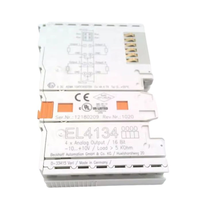Beckhoff EL4134 analog output terminal, 4-channel, ±10 V, 16-bit, EtherCAT