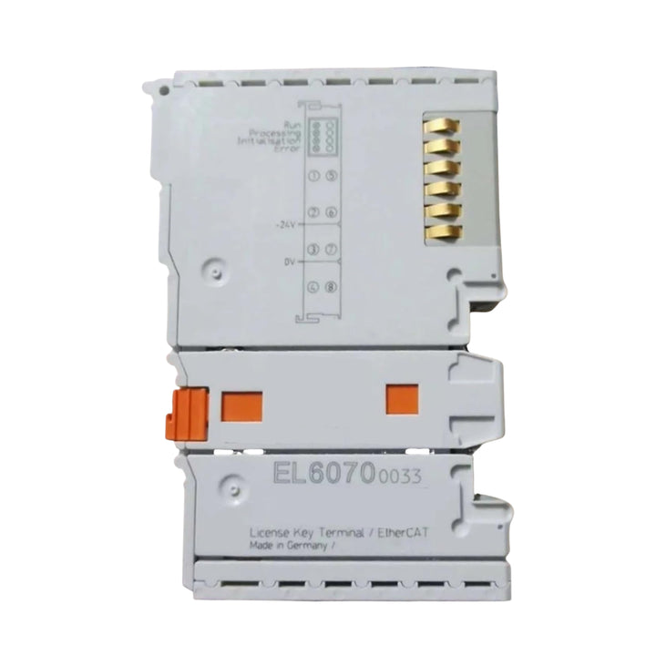 Beckhoff EL6070 license terminal for TwinCAT activation, compact DIN-rail EtherCAT module