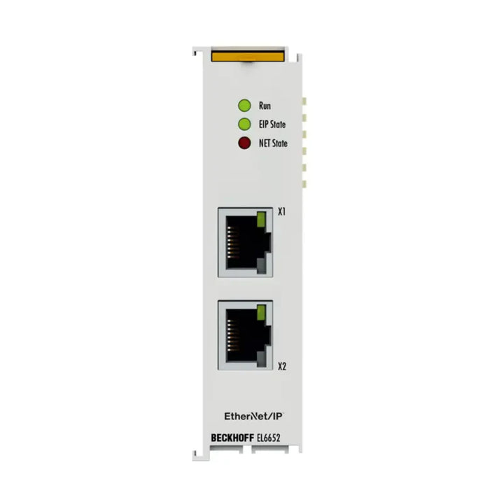 Beckhoff EL6652 Ethernet/IP slave terminal, EtherCAT bridge, DIN-rail module