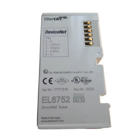 Beckhoff EL6752-0010 EtherCAT terminal, CANopen master/slave communication