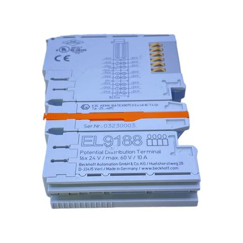 Beckhoff EL9188 potential supply terminal, 8-channel, 24 V DC, EtherCAT