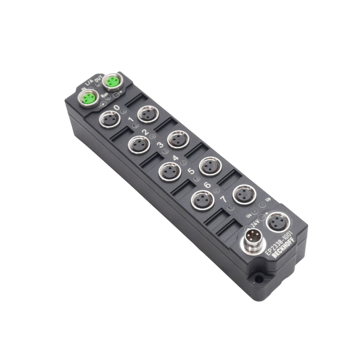 Beckhoff EP2338-1001 EtherCAT Box, 8-channel digital output, 24 V DC, 2 A, IP67