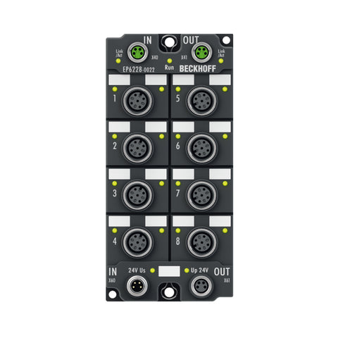 Beckhoff EP6228-0022 EtherCAT Box, 8-channel IO-Link master, IP67