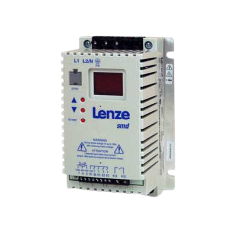 Lenze ESMD152L4TXA SMD frequency inverter, 1.5 kW, 400V 3-phase, V/f control, IP20 enclosure for industrial automation.