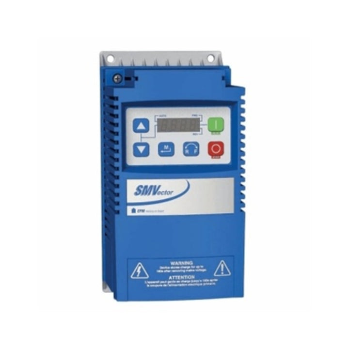 Lenze ESV152N06TXB 2 HP frequency inverter, SMVector series, 600V 3-phase input, NEMA 1 enclosure for industrial motor control.