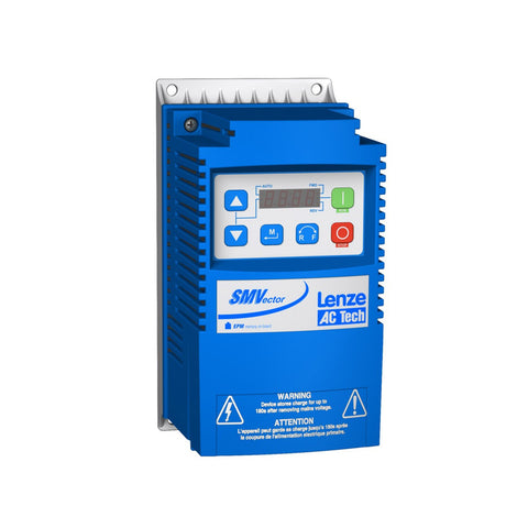 Lenze ESV222N02YXB VFD, 2.2 kW, 3-phase, 380-480 V, 8200 Vector series motor drive for industrial applications.
