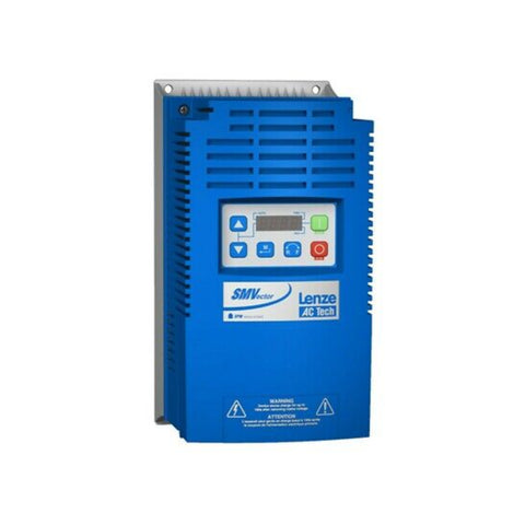 Lenze ESV251N01SXB 0.33 HP frequency inverter, SMVector series, 120/240V single-phase input, NEMA 1 enclosure for industrial motor control.