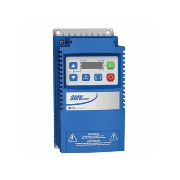 Lenze ESV402N04TXB VFD, 2 HP, 230 V, NEMA 1 enclosure with 3-phase input, ideal for compact motor control in industrial settings.