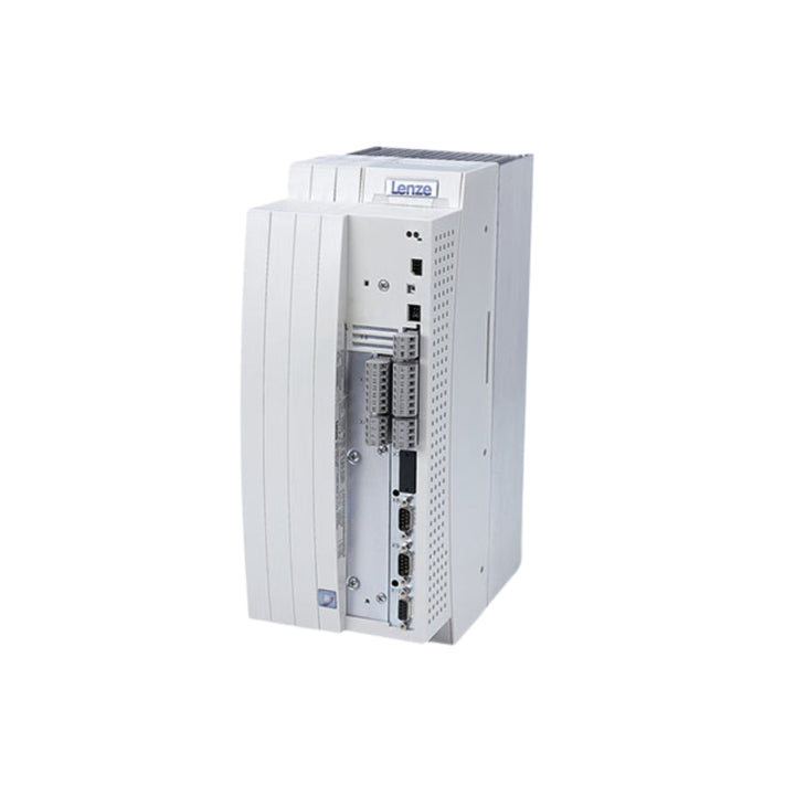 Lenze EVS9324-ESV004 servo inverter, 4 kW, 400 V, IP65, for decentralized automation systems.
