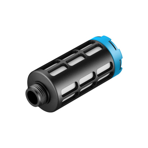 Festo U-3/8 pneumatic muffler, brass, 3/8" BSP thread, compact design, noise reduction, GTIN 4052568000219, part no. 2309.