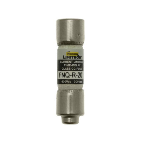 Bussmann FNQ-R-20 Class CC fuse, 20 A, 600 V, dual element, time-delay