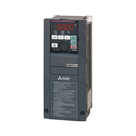 Mitsubishi FR-A840-00170-2-60 variable frequency drive, 40 HP, 460V, 3-phase, A840 series inverter