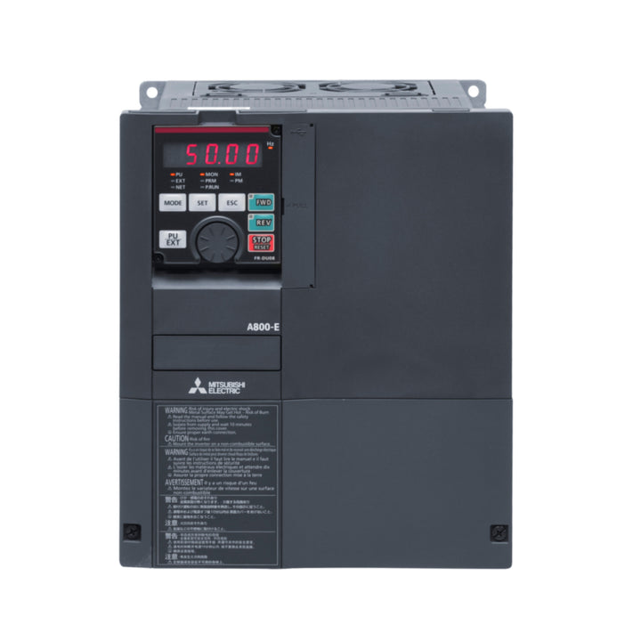 Mitsubishi FR-A840-00250-2-60 VFD, 60 HP, 460V, 3-phase, A840 series, vector control inverter