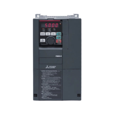 Mitsubishi FR-F840-00126-2-60 VFD, 30 HP, 480V, 3-phase, IP20, FR-F800 series for HVAC and industrial control