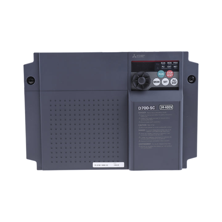 Mitsubishi FR‑D740‑160SC‑EC 160 kW heavy-duty VFD with regenerative braking and IP55 protection for industrial drives.