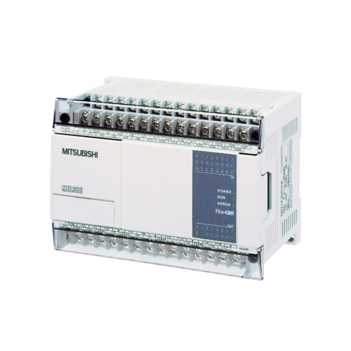 Mitsubishi FX1N-40MR-ES/UL PLC, 40 I/O, relay outputs, 24–240 V AC/DC, UL-listed, compact FX1N series