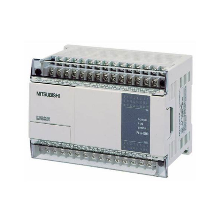 Mitsubishi FX1N-40MT-001 PLC, 40 I/O, 24 VDC, compact unit with transistor outputs for industrial automation