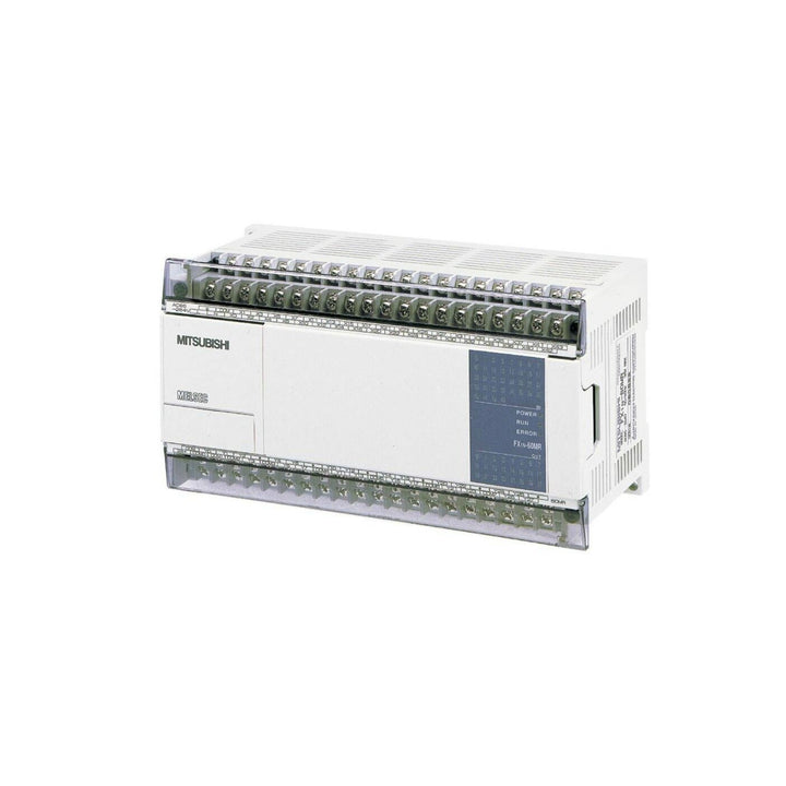 Mitsubishi FX1N-60MR-001 PLC, 100–240V AC, 60 I/O, relay output, DIN rail, compact controller