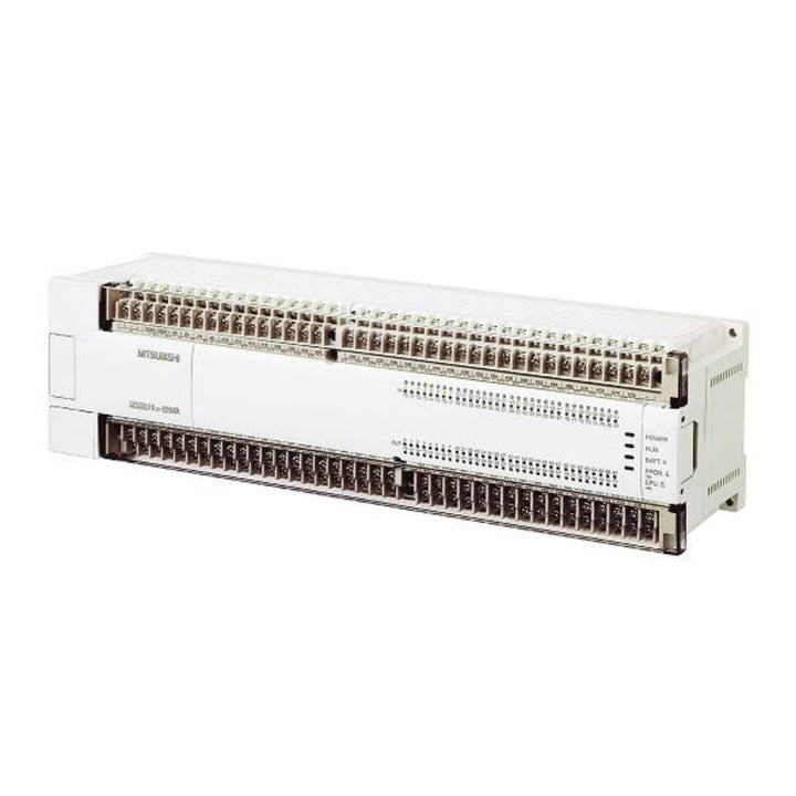 Mitsubishi FX2N‑128MT PLC, 128 I/O, 24V DC, sink transistor outputs, high-capacity FX2N series controller