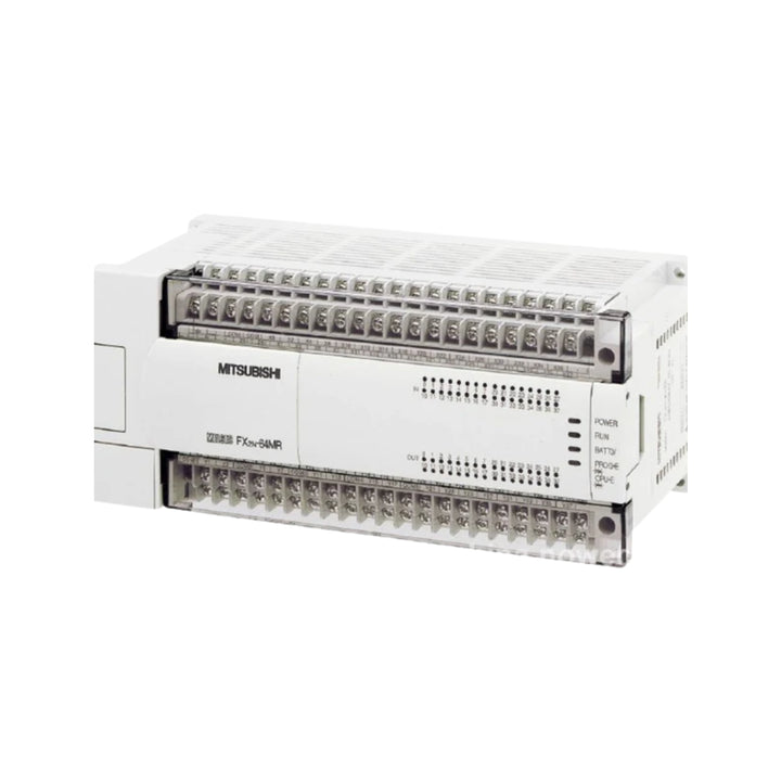 Mitsubishi FX2N-64MR-ES/UL PLC, 64 I/O, 100–240V AC, with relay outputs, expandable controller for MELSEC FX2N Series.