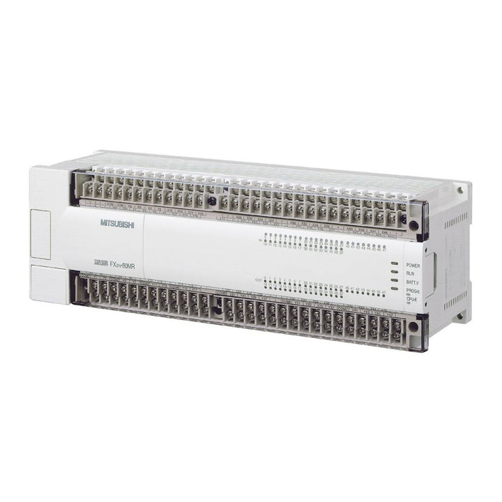 Mitsubishi FX2N-80MR-ES/UL PLC, 80 I/O, 100–240 VAC, relay outputs for expandable industrial control