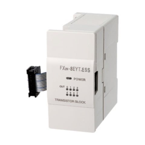 Mitsubishi FX2N-8EYT-ESS/UL expansion module, 8 transistor outputs, 24 V DC, UL-listed, FX2N series