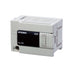 Mitsubishi FX3U-16MT/ES-A PLC, 16-point unit with 8 digital inputs and 8 transistor (sink) outputs, 100–240V AC power supply.
