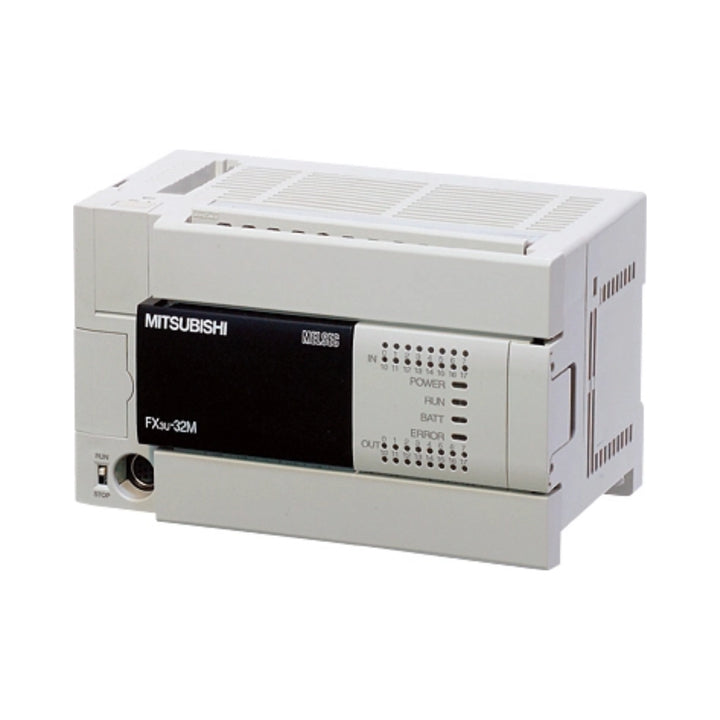 Mitsubishi FX3U-32MT-ESS PLC, 32 I/O (16 inputs, 16 transistor outputs), 24 V DC, high-speed embedded FX3U controller