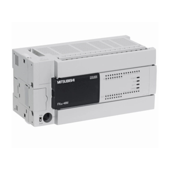 Mitsubishi FX3U-48MR/ES PLC, 48 I/O, relay output, 100–240 V AC, FX3U series