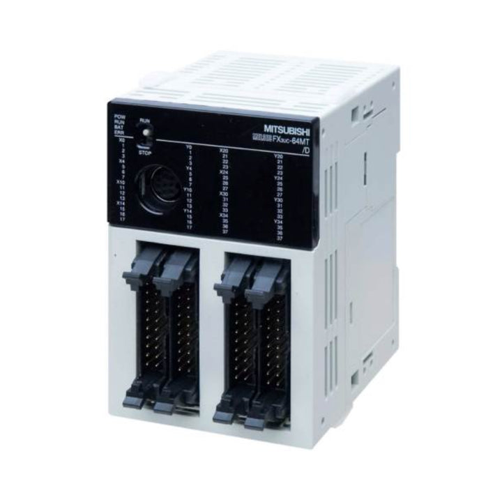 Mitsubishi FX3UC-64MT/DSS PLC, 64 I/O, 24 VDC, compact micro PLC with transistor outputs for automation systems