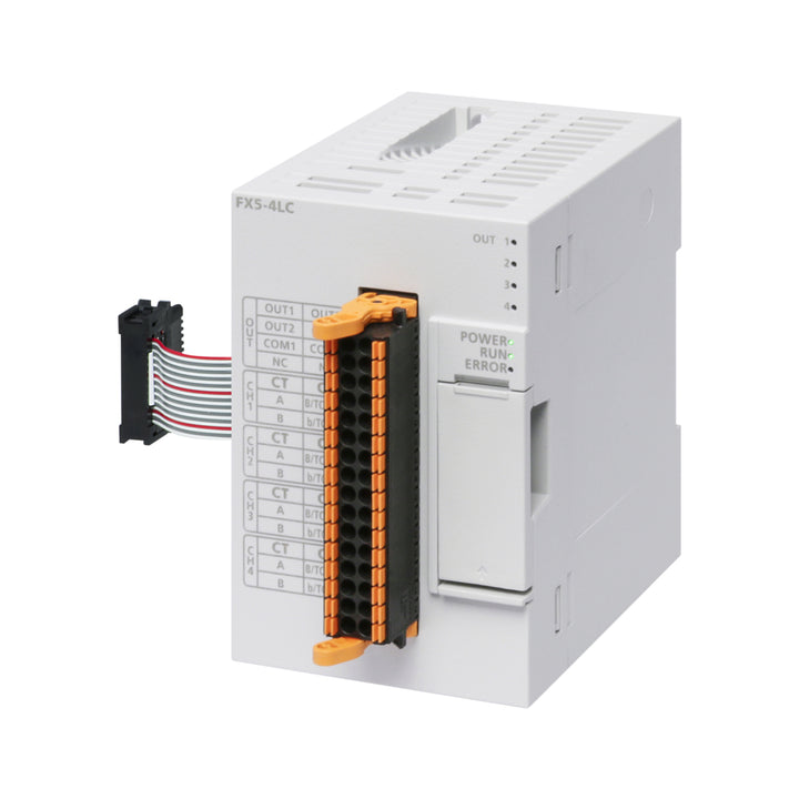Mitsubishi FX5-4LC temperature module, 4-channel analog input for thermocouples and RTDs, FX5U PLC