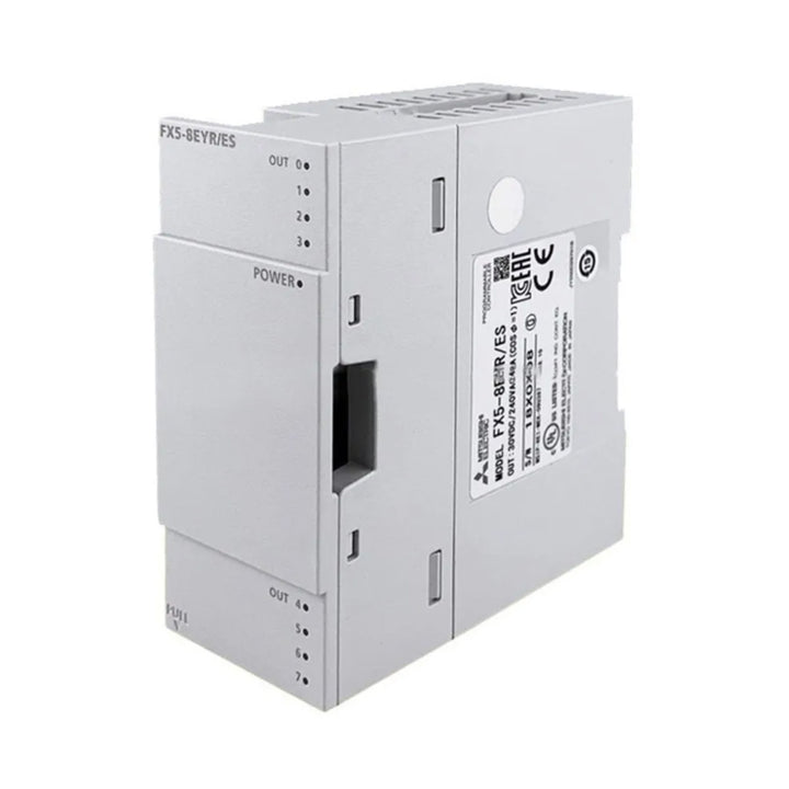 Mitsubishi FX5-8EYR/ES relay output module, 8-point, 24 V, FX5U iQ‑F series