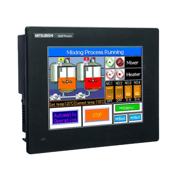 Mitsubishi GT1055-QSBD HMI, 5.7" STN LCD, 320×240 QVGA, RS-422, GT10 series