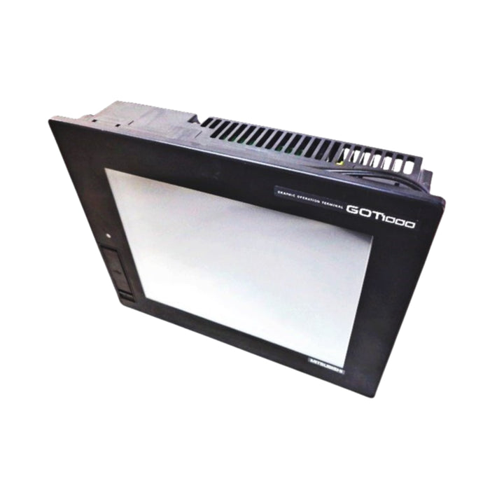 Mitsubishi GT1665M-VTBD 8.4-inch TFT color touchscreen HMI with IP67-rated front panel for industrial automation.