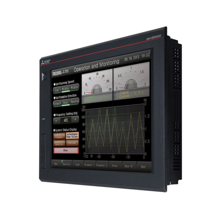 Mitsubishi GT2510-VTBA HMI, 10.4” VGA touchscreen with Ethernet, USB, RS‑232 interfaces