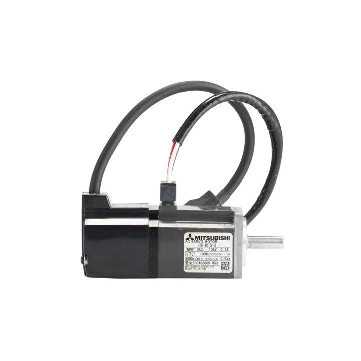 Mitsubishi HC-KFS13 0.1 kW servo motor with brake for compact, high-precision motion control in industrial systems.