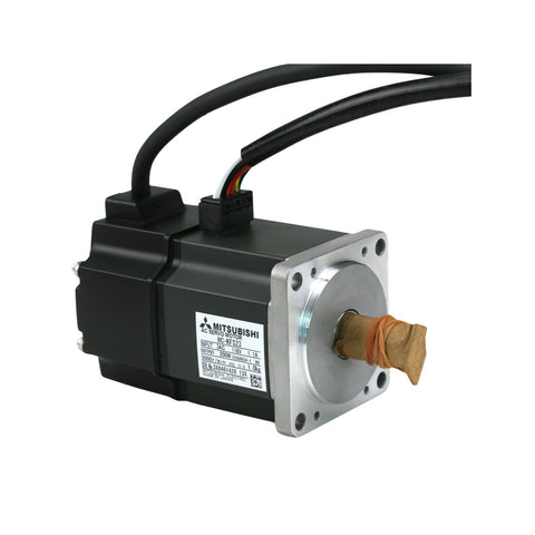 Mitsubishi HC-KFS23 servo motor, 200W, 3000 RPM, keyed shaft, low inertia, IP65, for MR-J2S drives