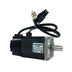 Mitsubishi HC-KFS43 servo motor, 400W, 200V, 3000 RPM, shaft with key, compact AC motor for motion control.