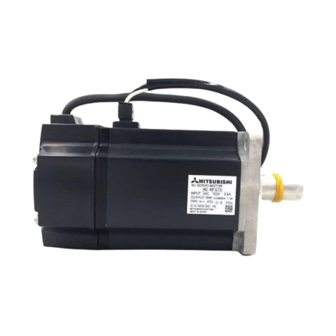 Mitsubishi HC-KFS73 servo motor, 750W, 200V, low inertia, 3000 RPM, incremental encoder, for MR-J2 drives.