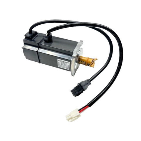 Mitsubishi HC-MF13G1 AC servo motor, 1.3 kW, 3000 RPM, medium inertia, compact 200 V motor