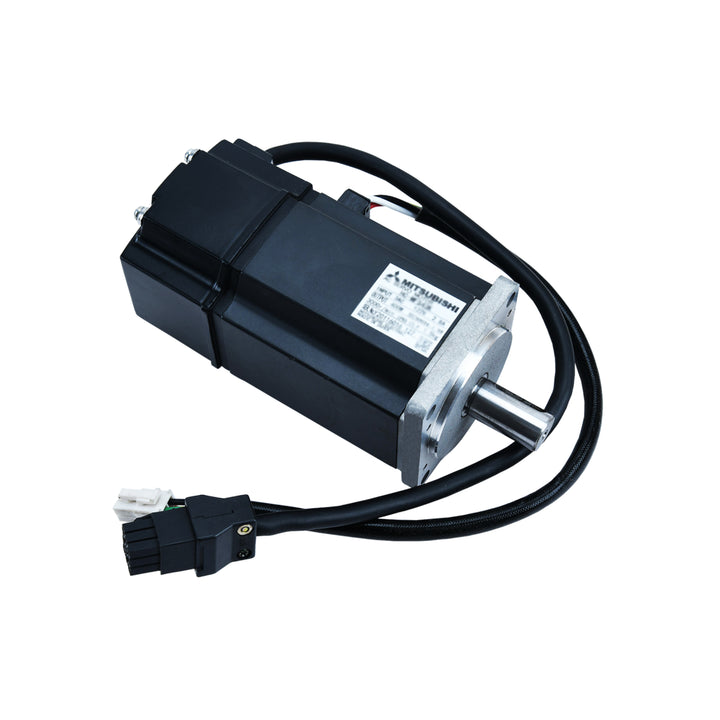 Mitsubishi HC‑MFS43B ultra‑low inertia AC servo motor, 400 W, 3000 rpm with brake for CNC and robotics