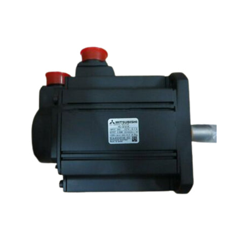 Mitsubishi HC-SF81K servo motor, 0.75 kW, 200 V, 3000 RPM, with keyed shaft for industrial automation