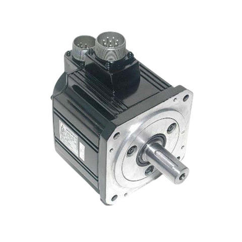 Mitsubishi HC-SFS102 servo motor, 1kW, 200V, 3000 RPM, medium inertia, flange mount, for stable industrial automation.