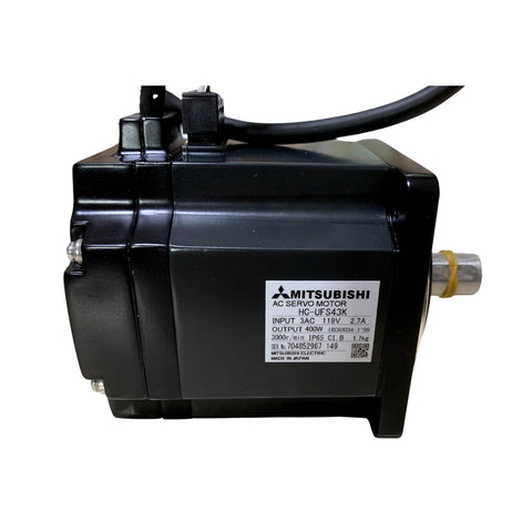 Mitsubishi HC-UFS43K 400W servo motor, 3000 RPM ultra-compact AC motor for precision industrial motion control