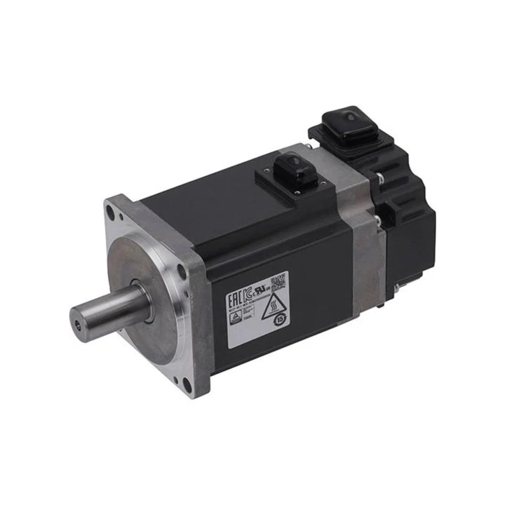 Mitsubishi HF-KN43 400W AC servo motor with 3-phase 200V input and 131,072 PPR encoder.