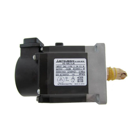 Mitsubishi HG‑KR23JK servo motor, 200 W, keyless shaft, 3000 RPM, 200 V, incremental encoder