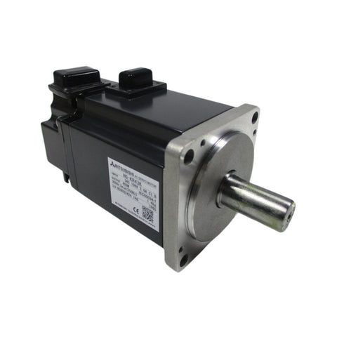 Mitsubishi HG-KR43K servo motor, 400W, 200V, with brake and incremental encoder, for MR-J4 drives.
