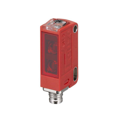 Leuze HT3C/6G-M8 diffuse sensor, 200 mm range, red LED, M8 connector, IP67, PNP output